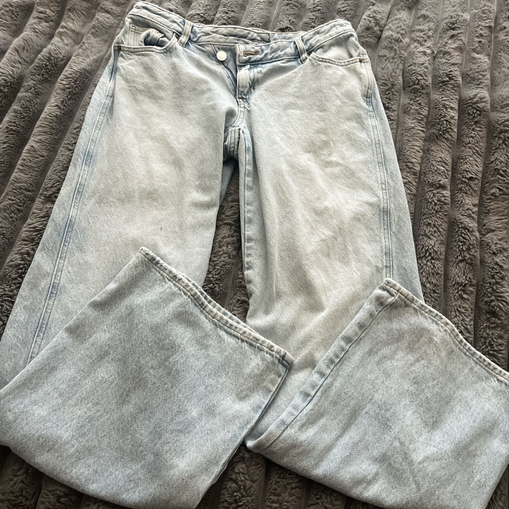 PacSun Blue Flare Wide Leg Jeans